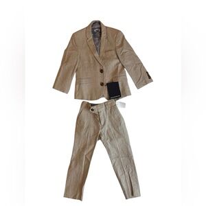 Appaman Kids Tan Blazer and Pants Set